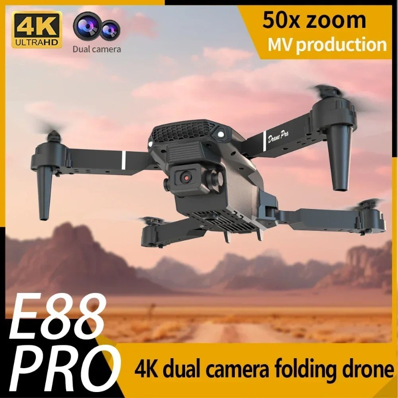 Drone Kit Tricopter - E88 Mini Drone 4K HD Camera