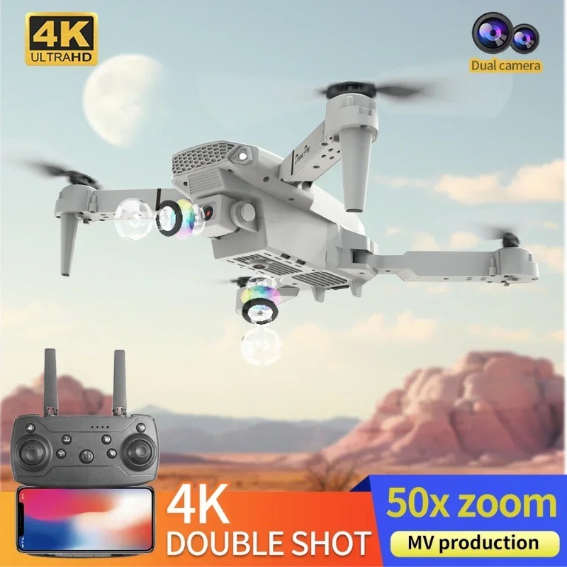 E88 Mini Drone 4K HD Camera Wi - Drone Kit Tricopter review and price